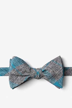 _Kirkland Teal Self-Tie Bow Tie_