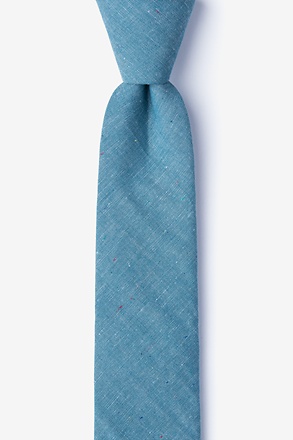 _Teague Teal Skinny Tie_