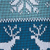 Teal Microfiber Less Ugly Christmas Sweater Skinny Tie