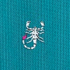 Teal Microfiber Scorpions Extra Long Tie