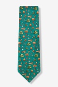 Camping is In-tents Teal Tie Photo (1)
