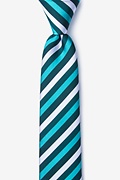 Fergus Teal Skinny Tie Photo (0)
