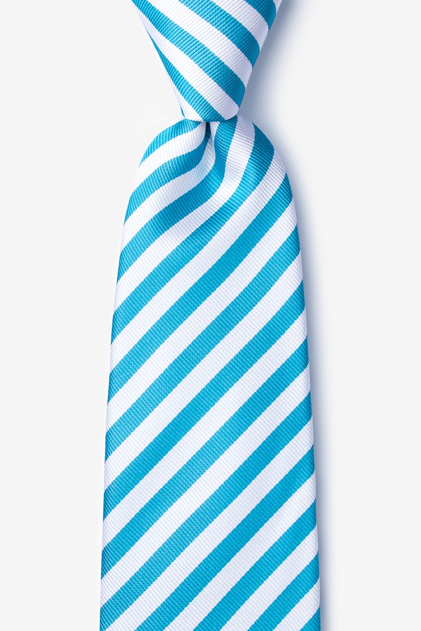 Teal Silk Glyde Extra Long Tie