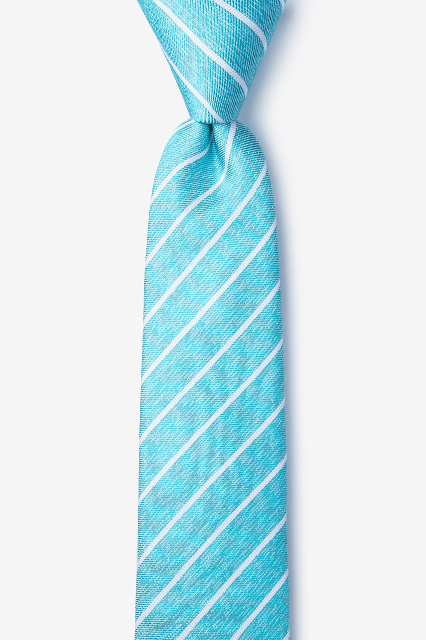 Teal Silk Lagan Skinny Tie | Ties.com