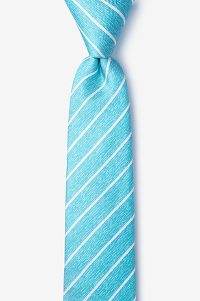 Lagan Teal Skinny Tie