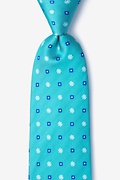 Monkey Teal Extra Long Tie Photo (0)