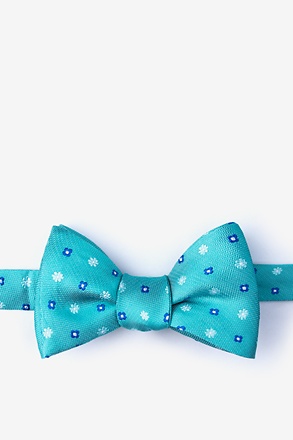 Monkey Teal Self-Tie Bow Tie