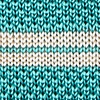 Teal Silk Roman Stripe Knit Skinny Tie