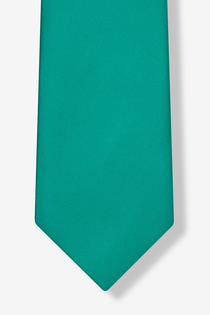 Teal Extra Long Tie Photo (3)
