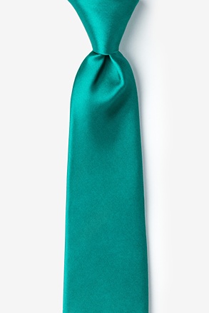 _Teal Skinny Tie_