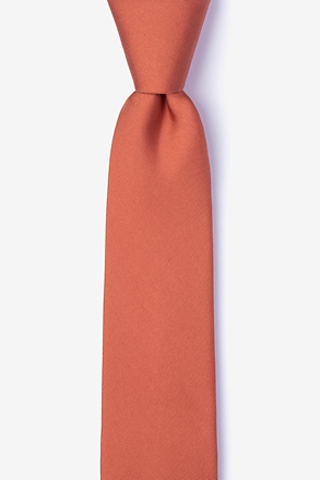 Terra Cotta Skinny Tie
