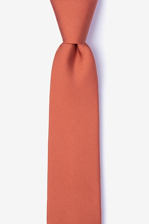 _Terra Cotta Skinny Tie_