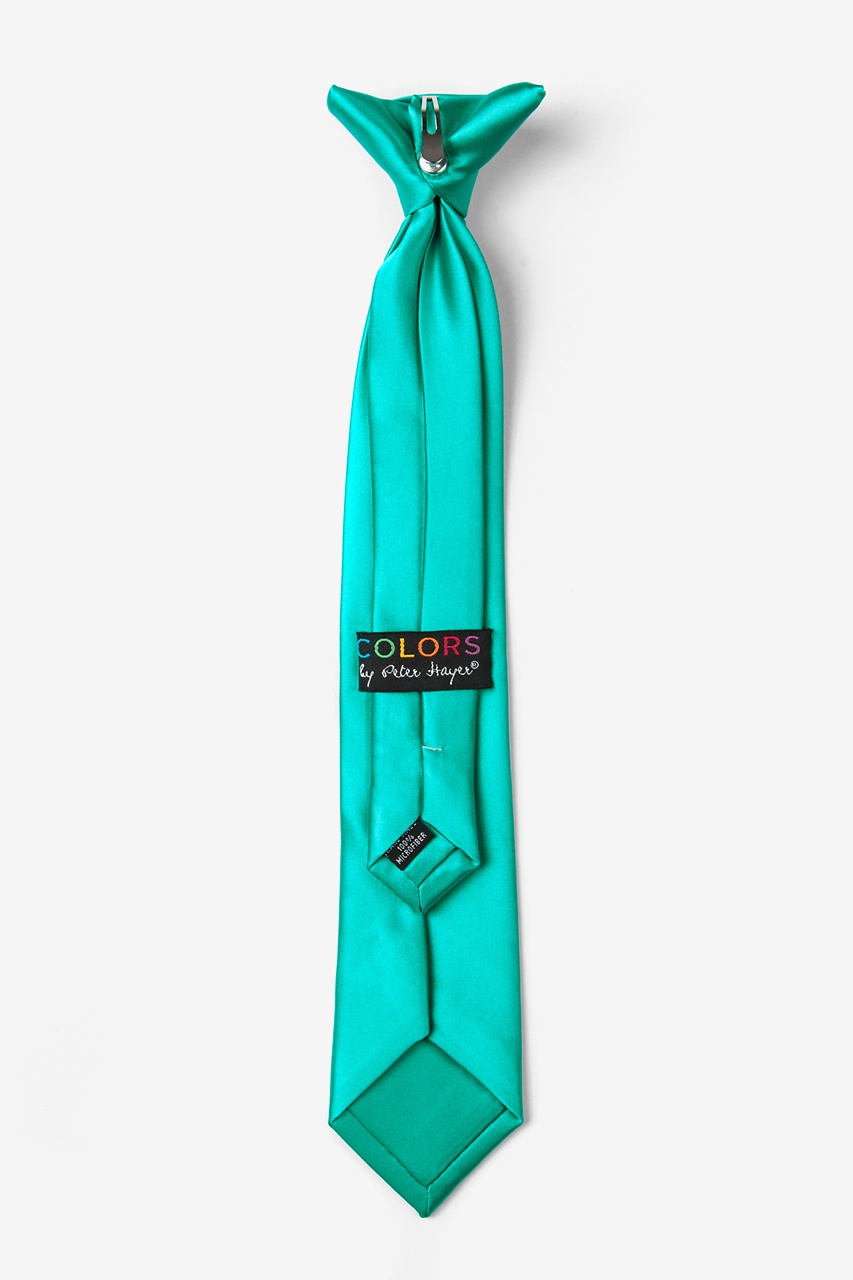 Tropical Turquoise Clip-on Tie For Boys Photo (1)