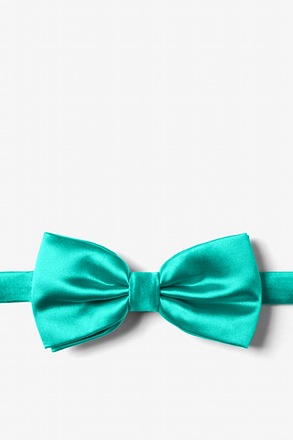 _Tropical Turquoise Pre-Tied Bow Tie_