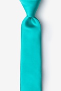 Tropical Turquoise Skinny Tie Photo (0)