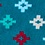Turquoise Carded Cotton Alamitos Medium-Large Sock