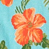 Turquoise Carded Cotton Aloha Beaches Medium-Large Sock