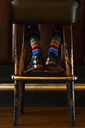 Cypress Stripe Turquoise Sock Photo (1)