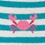 Crab Turquoise Sock