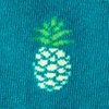 Turquoise Carded Cotton Pineapples Sock