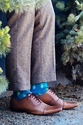 Pineapples Turquoise Sock Photo (3)