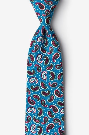 _Cedar Hill Turquoise Extra Long Tie_