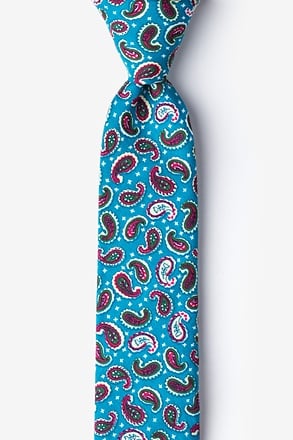Cedar Hill Turquoise Skinny Tie