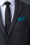 Galveston Turquoise Pocket Square Photo (1)