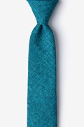 Galveston Turquoise Skinny Tie Photo (0)