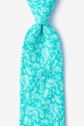 Guryon Turquoise Extra Long Tie Photo (0)