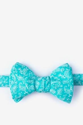 Guryon Turquoise Self-Tie Bow Tie