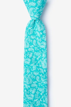 _Guryon Turquoise Skinny Tie_