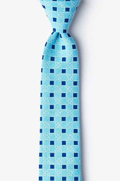 Turquoise Cotton Jamaica Skinny Tie | Ties.com