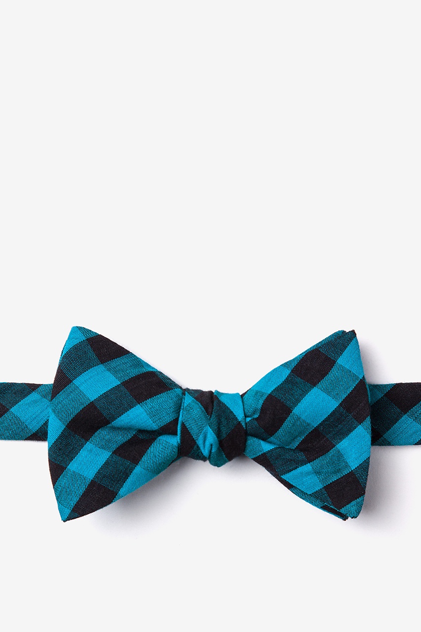 Pasco Turquoise Self-Tie Bow Tie Photo (0)