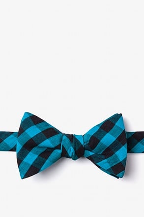 Pasco Turquoise Self-Tie Bow Tie