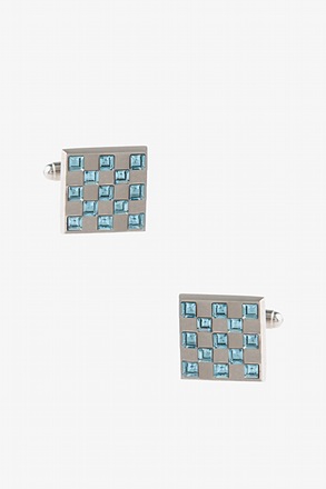 Bejeweled Square Turquoise Cufflinks