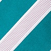 Turquoise Microfiber Jefferson Stripe Skinny Tie