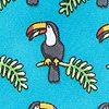 Turquoise Microfiber Toucans