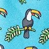 Turquoise Microfiber Toucans