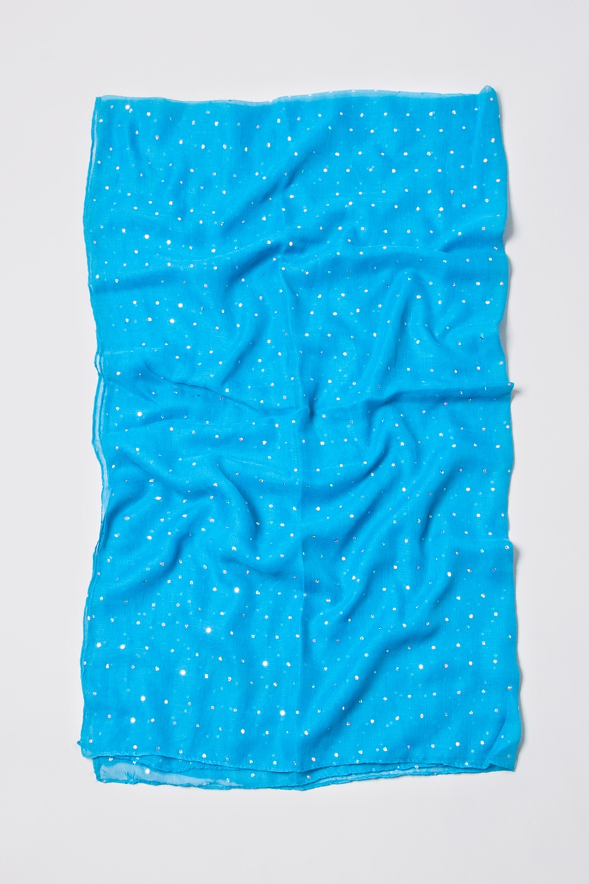 Turquoise Marilyn Sparkle Scarf Photo (4)