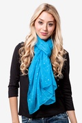 Turquoise Marilyn Sparkle Scarf Photo (3)