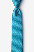 Buton Turquoise Skinny Tie Photo (0)