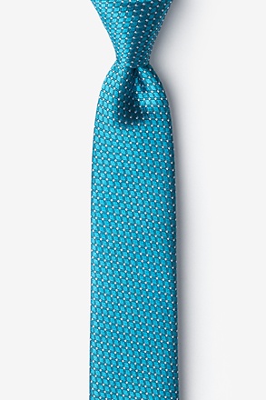 Buton Turquoise Skinny Tie