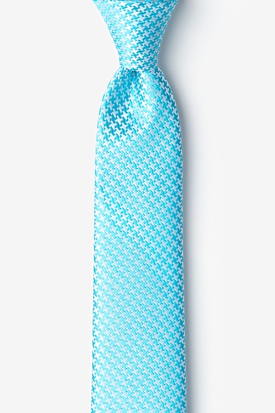 Turquoise Silk Cebu Skinny Tie