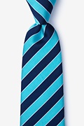 Fane Turquoise Extra Long Tie Photo (0)