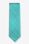 Solid Stitch Turquoise Tie Photo (0)
