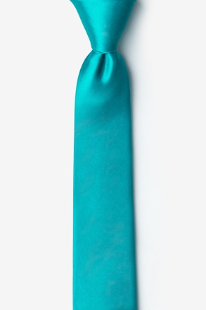 _Turquoise 2" Skinny Tie_