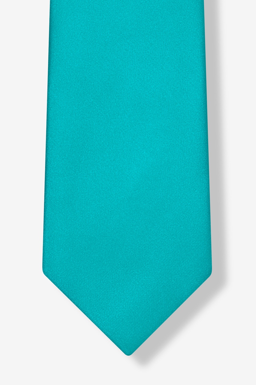 Turquoise Extra Long Tie Photo (3)