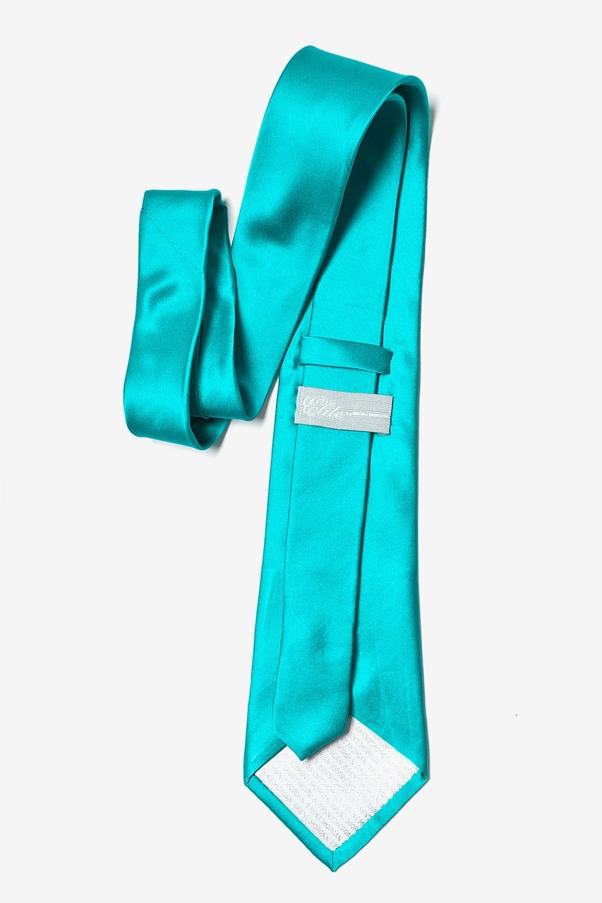 Turquoise Extra Long Tie Photo (2)
