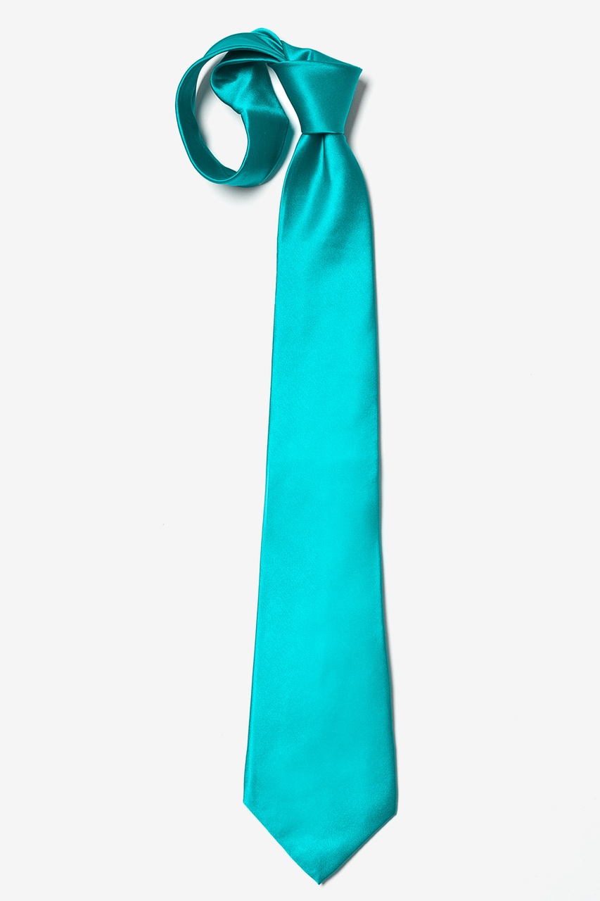 Turquoise Extra Long Tie Photo (4)